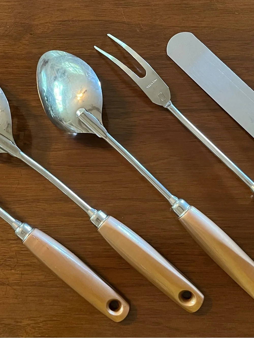 MCM Vintage EKCO “Crest” 5-Piece Kitchen Serving Utensil Set